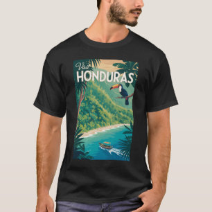 T-shirt Illustration de Toucan du Honduras Art de Voyage V