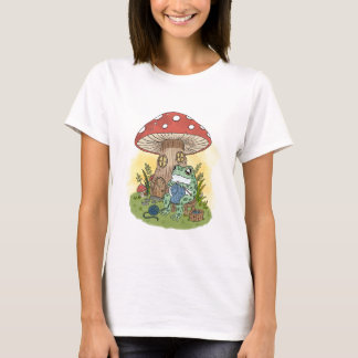 T-shirt Illustration de tricot de grenouille fantaisiste m