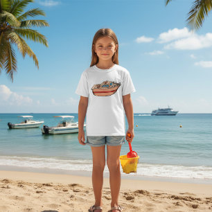 T-shirt Illustration de vedette amusante Design de bateau