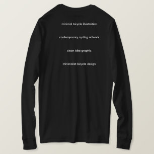 T-shirt Illustration de vélo minimaliste –