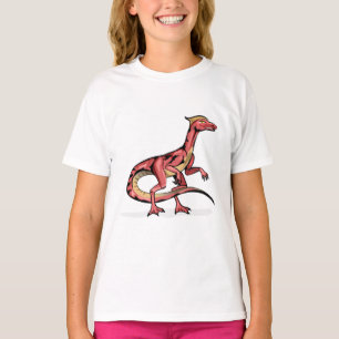 T-shirt Illustration De Velociraptor.