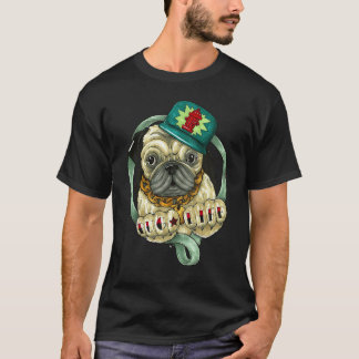 T-shirt Illustration de vie de Pug