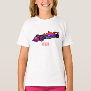 T-shirt Illustration de voiture de course professionnelle