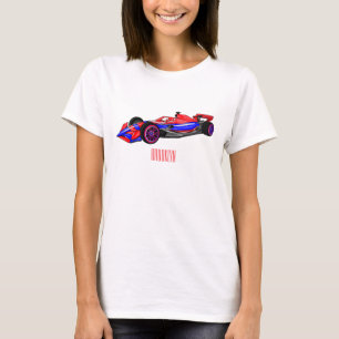 T-shirt Illustration de voiture de course professionnelle