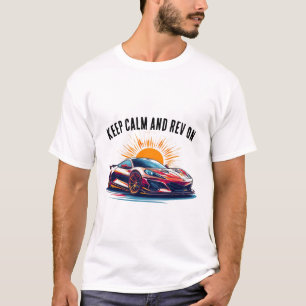 T-shirt Illustration de voiture de sport vibrante