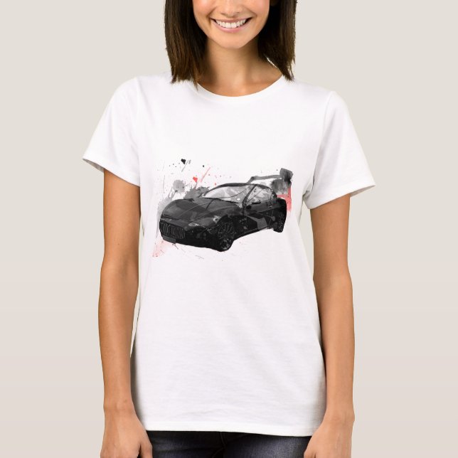 T-shirt illustration de voiture du GT de maserati (Devant)