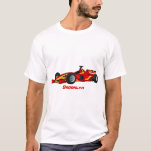 T-shirt Illustration de voitures de course à grande vitess