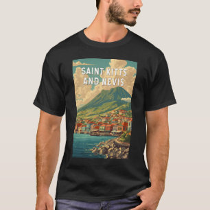 T-shirt Illustration de voyage à Saint-Kitset-Nevis Art