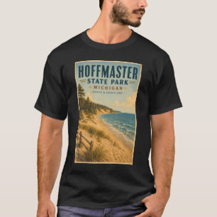 T-shirt Illustration de voyage au parc d'État Hoffmaster d