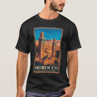 Illustration de voyage dans le désert marocain Art