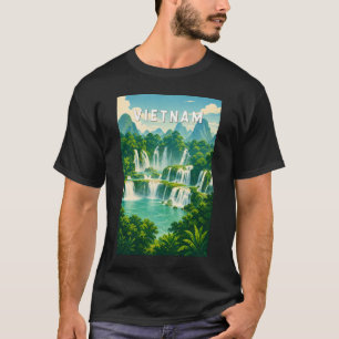 T-shirt Illustration de voyage d'art vintage Vietnam