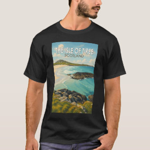 T-shirt Illustration de voyage de l'île de Tiree en Écosse