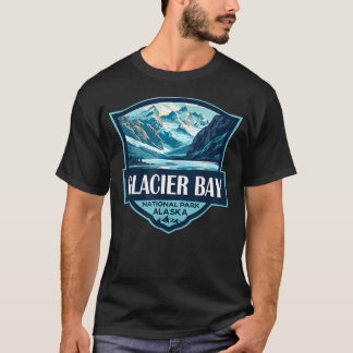 T-shirt Illustration de voyage du parc national de Glacier