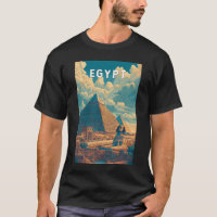 Illustration de voyage Egypte Art vintage