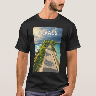 T-shirt Illustration de voyage vintage de Tuvalu