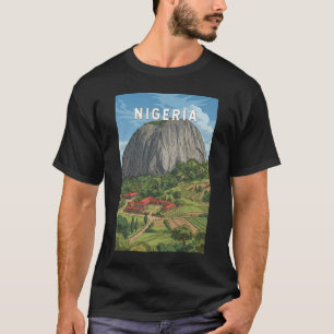 T-shirt Illustration de voyage vintage Nigeria