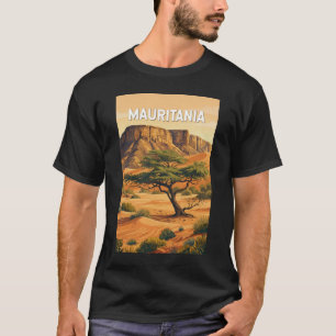 T-shirt Illustration de voyage vintage sur la Mauritanie