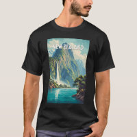 Illustration de voyage vintage sur la Nouvelle-Zél