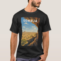 Illustration de voyage vintage sur la Somalie