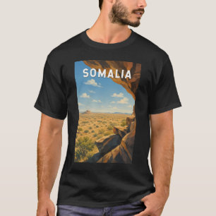 T-shirt Illustration de voyage vintage sur la Somalie