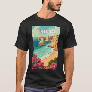 T-shirt Illustration de voyage vintage sur le Portugal