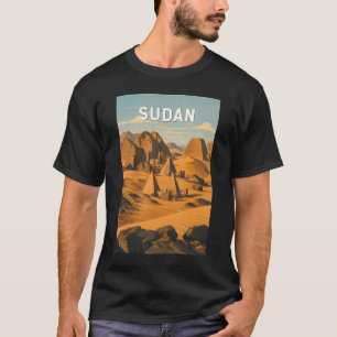 T-shirt Illustration de voyage vintage sur le Soudan
