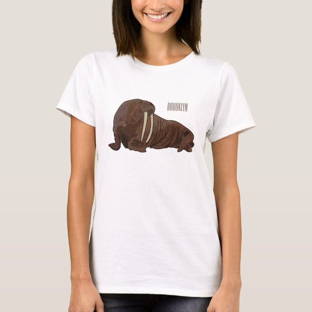 T-shirt Illustration de Walrus (Devant)