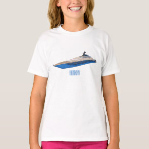 T-shirt Illustration de yacht