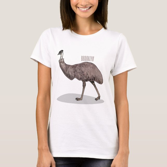 T-shirt Illustration d'Emu bird (Devant)