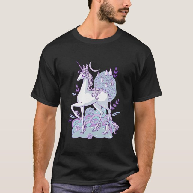 T-shirt Illustration Dernière de la licorne (Devant)