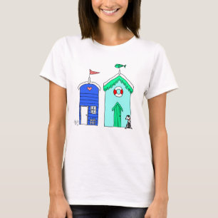 T-shirt Illustration des Beach Huts 2