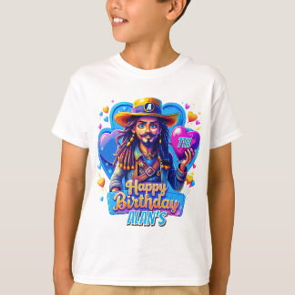 T-shirt Illustration des cadeaux d'anniversaire de naissan