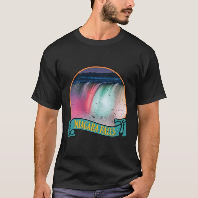 T-shirt Illustration des chutes Niagara (Devant)