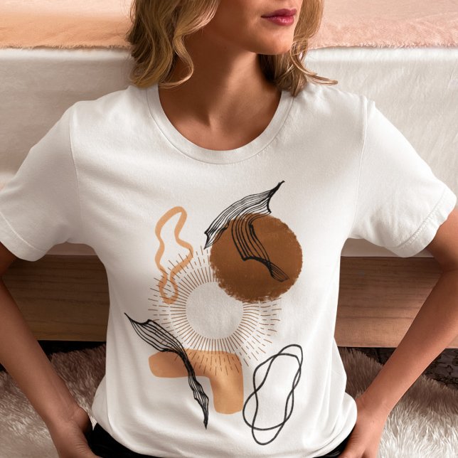 T-shirt Illustration des femmes Boho Abstraites, bohème bo (Créateur téléchargé)