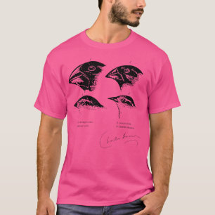 T-shirt Illustration des pinsons de Darwin évolution athée