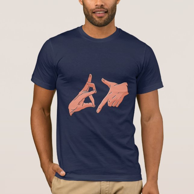 T-shirt Illustration des signes de gang (Devant)