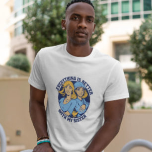T-shirt Illustration des soeurs