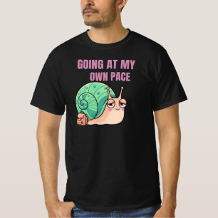 T-shirt Illustration d'escargot à mon propre rythme SlowLi