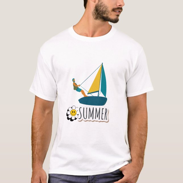T-shirt Illustration d'été (Devant)