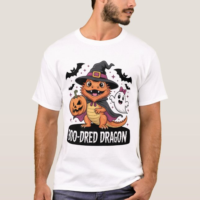 T-shirt Illustration d'Halloween Dragon Boo-Dred (Devant)