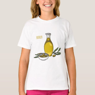 T-shirt Illustration d'huile d'olive