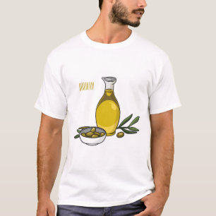T-shirt Illustration d'huile d'olive