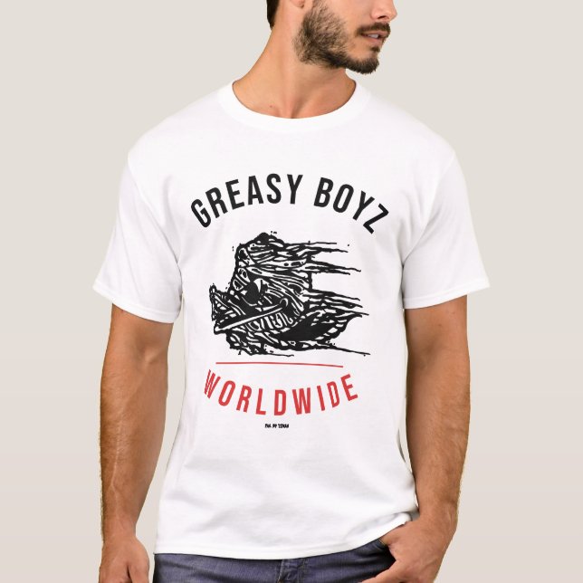 T-shirt Illustration d'impression arrière de la tournée mo (Devant)