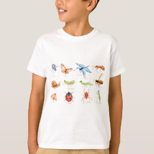 T-shirt Illustration d'insecte d'aquarelle