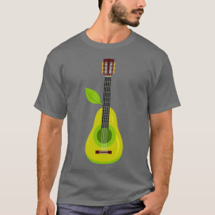 T-shirt Illustration d'instrument de musique de guitare po