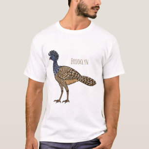 T-shirt Illustration d'oiseau de curassow
