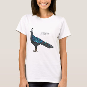 T-shirt Illustration d'oiseau de faisan paon de Palawan