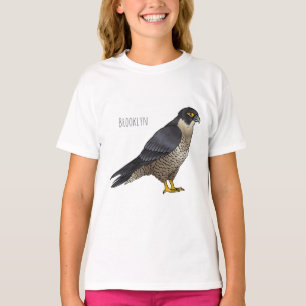 T-shirt Illustration d'oiseau de faucon pèlerin