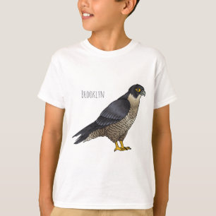 T-shirt Illustration d'oiseau de faucon pèlerin