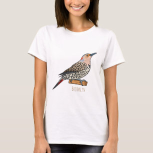 T-shirt Illustration d'oiseau de scintillement du Nord